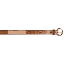 Leather children's tooled Rodeo belt 