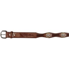  Brown Chid's Gold and Silver Star Belt