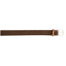 Double Sine Wave Stitch Leather Belt