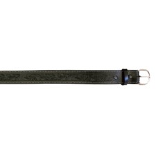 Tooled Leather Belt Black or Brown