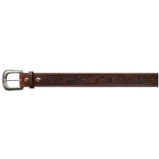 Brown Tooled Western Belt