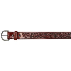 Brown Tooled Western Belt