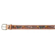  Tooled and Painted Aztec belt