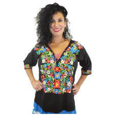 Manta 3/4 Sleeve Blouse Black