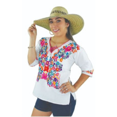 Manta 3/4 Sleeve Blouse White