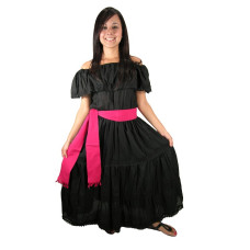 Black Manta Campesina Blouse