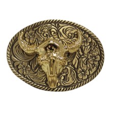  Bronze Buffalo Skull