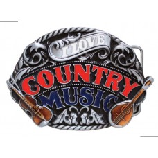  I Love Country Music Buckle