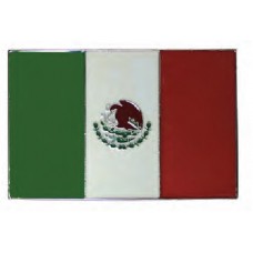 Mexican Flag Design Buckle
