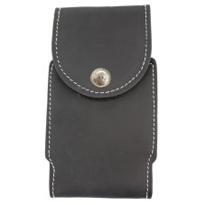 Black Leather Cell Phone Pouch