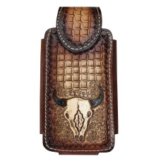  Cellphone Tooled Cow skull X L