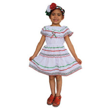 Girl’s White Mexican Dress Girl’s White Mexican Dress