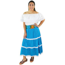 Manta Campesina Skirt Aqua 