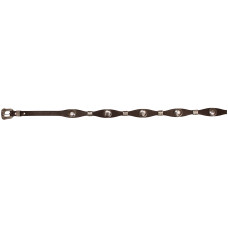 Brown Leather Hatband with Conchos Brown Leather Hatband with Conchos
