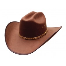 Felt "Chocolate" Brown Cowboy Hat
