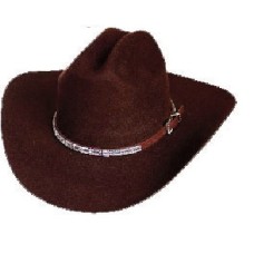 2X Brown Tejana with Assorted Hat Band