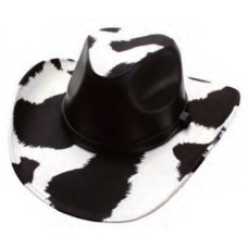 Faux Cow Hide Hat
