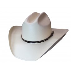 Canvas Cowboy hat with Leather Band