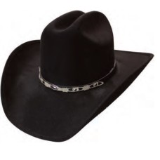 Suede Maverick Black Hat