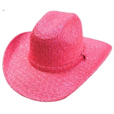 Western Shining Lace Hot Pink Hat