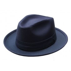 Classic Fedora Navy Blue Hat