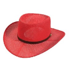 Red Golf Gambler Hat