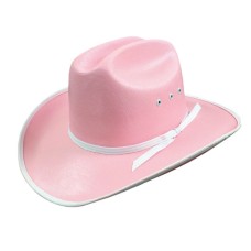 Child's Canvas  Pink Hat w/ White Band