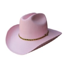  Child's Cowboy Pink Canvas Hat 