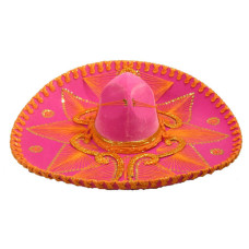 Pink/Gold Boys Charro Hat