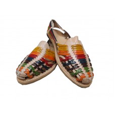  Ladies Multi Colored Huarache Sandal