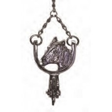  HORSE HEAD framed with SPUR KEY-CHAIN