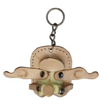 Mini Saddle Key Chain Natural