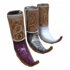 Leather Boot Tribal Shotglass Holder