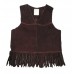 Youth Leather Frontier Fringe Vest