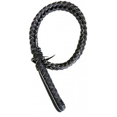 Leather Whip with Leather Handle