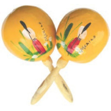 Painted Gourd Maracas