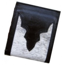  Bi-fold Wallet cow hair With Metal Concho