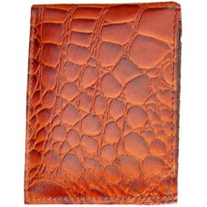 Honey Leather Imitation Alligator Print Wallet