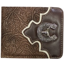 Brown Bi-fold Wallet HS/LH Concho