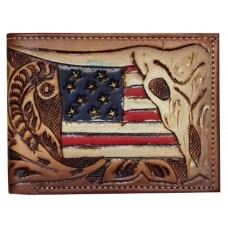 Bi-fold Tooled Leather Walle