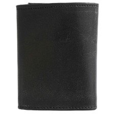 Black Tri-fold Leather Wallet